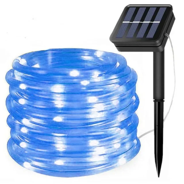IEEYEEY 300LED Solar Seil Streifen Licht Im Freien Wasserdichte Lichterketten Weihnachten Dekor für Garten Rasen Baum Hof Zaun Weg 3