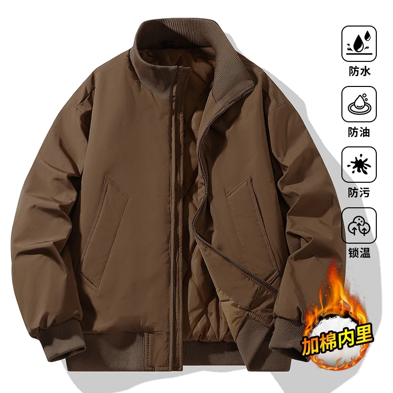 

New Arrived Winter Men Casual Parkas Fur Collar Warm Parkas High Quality Male Outwear Winter Coats Man Slim Fit Cotton Jackets