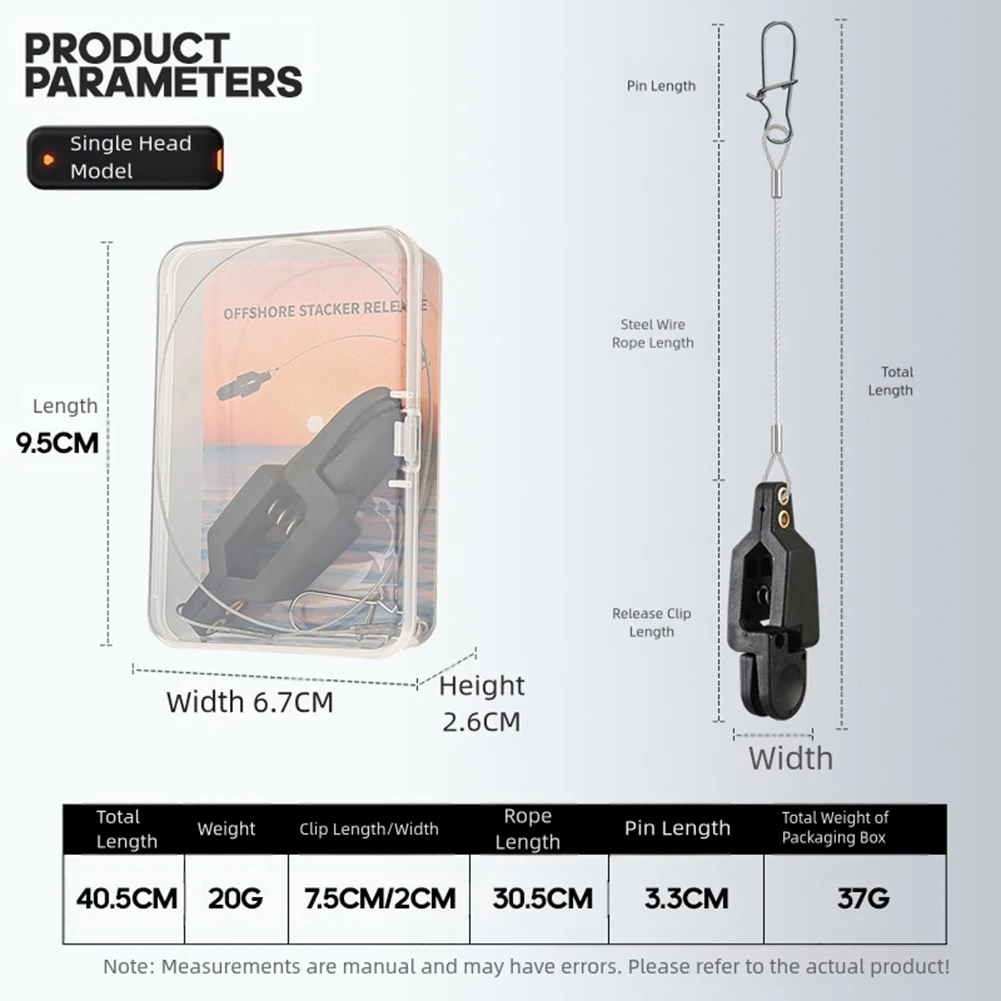 

Offshore Fishing Release Clip - Cable Puller & Line Straightener For Boat Fishing Planers & Downriggers