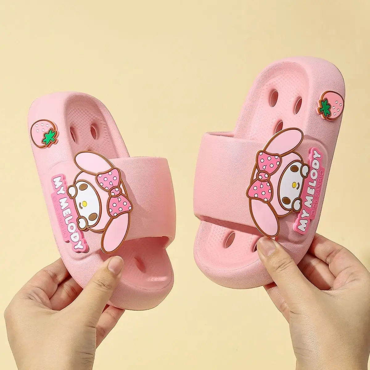 

Kids Women Sanrio Character Slide Slippers Hello Kitty Kuromi Cinnamoroll My Melody Decor Super Soft Nonslip Eva Open Toe Casual