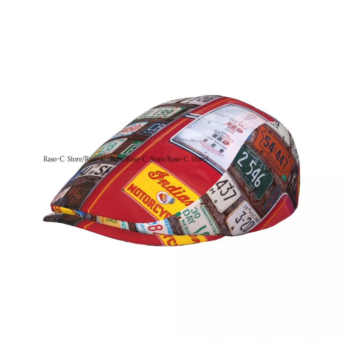 Adult Flat Cap Old American License Plates In Rural Utah Unisex British Style Newsboy Cap Hat Casual Outdoor Driving Beret Hat