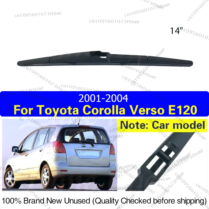 

14" Rear Windshield Windscreen Wiper Blade For Toyota Corolla Verso E120 2001 2002 2003 2004 Clean Window Rain Brush