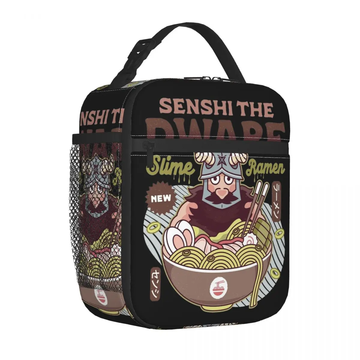 Dwarf Chef Slime Ramen Insulated Lunch Bags Cooler Meal Container Delicious in Dungeon Large Tote Lunch Box Men Women College