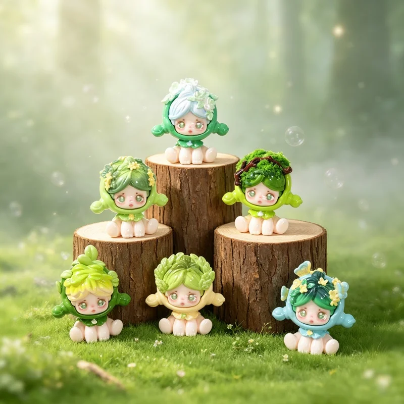 Nuonuo Forest Whisper Serie Bohnenfiguren, DIY-Dekorationszubehör, Exquisite Mini-Ornamente für Auto und Schreibtisch, Geschenkidee – Detail 6