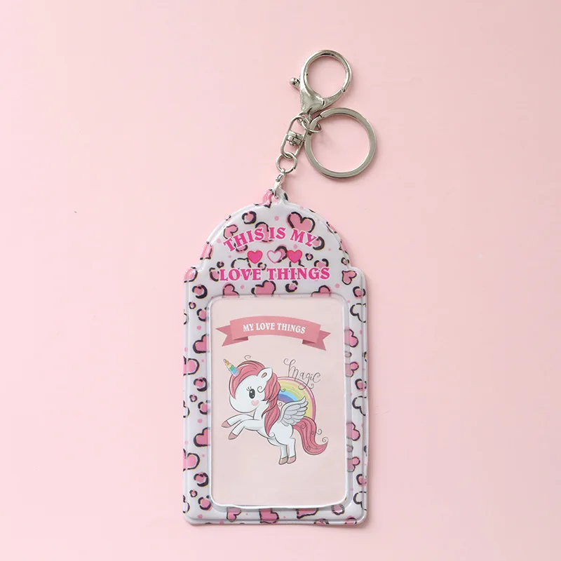 Pendant Key Ring Card Holder Korean Ins Style Photo Card Holder