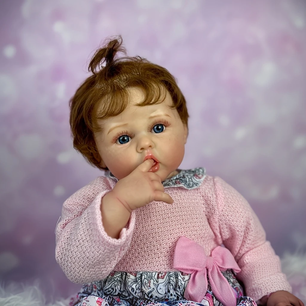 

BZDOLL 50cm 20inch Reborn Baby Cloth Body Doll Realistic Vinyl Newborn Babies with 3D Paint Skin and Veins Handmade Lovely Gift for 3+ kids