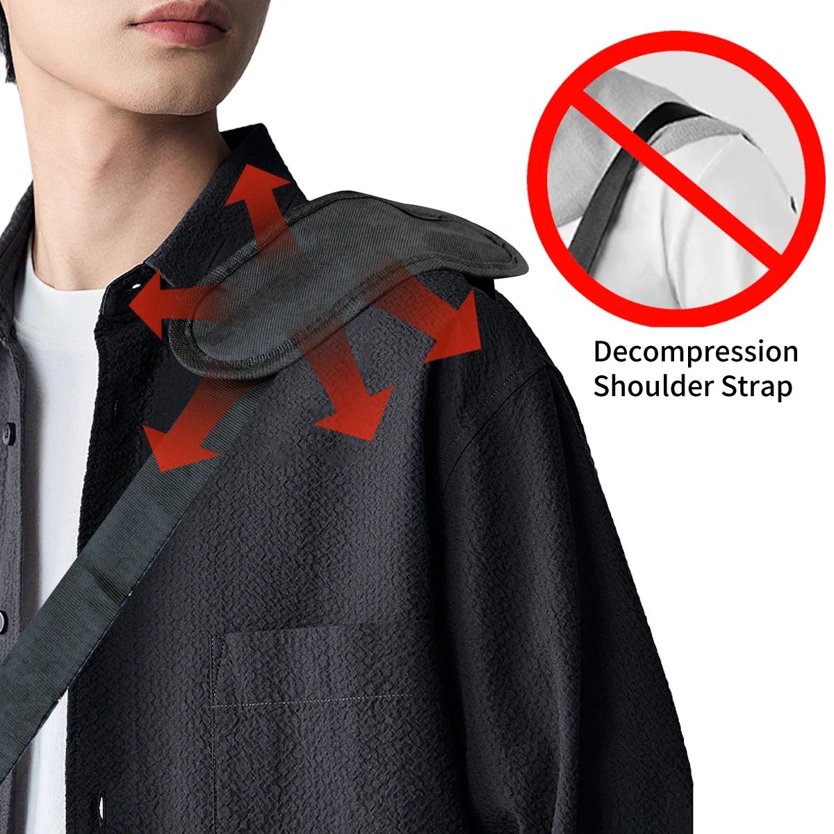 2 types de bretelles noires pour boîte à outils, sangle à bandoulière simple durable, accessoire pour boîte à outils (solo sangle)