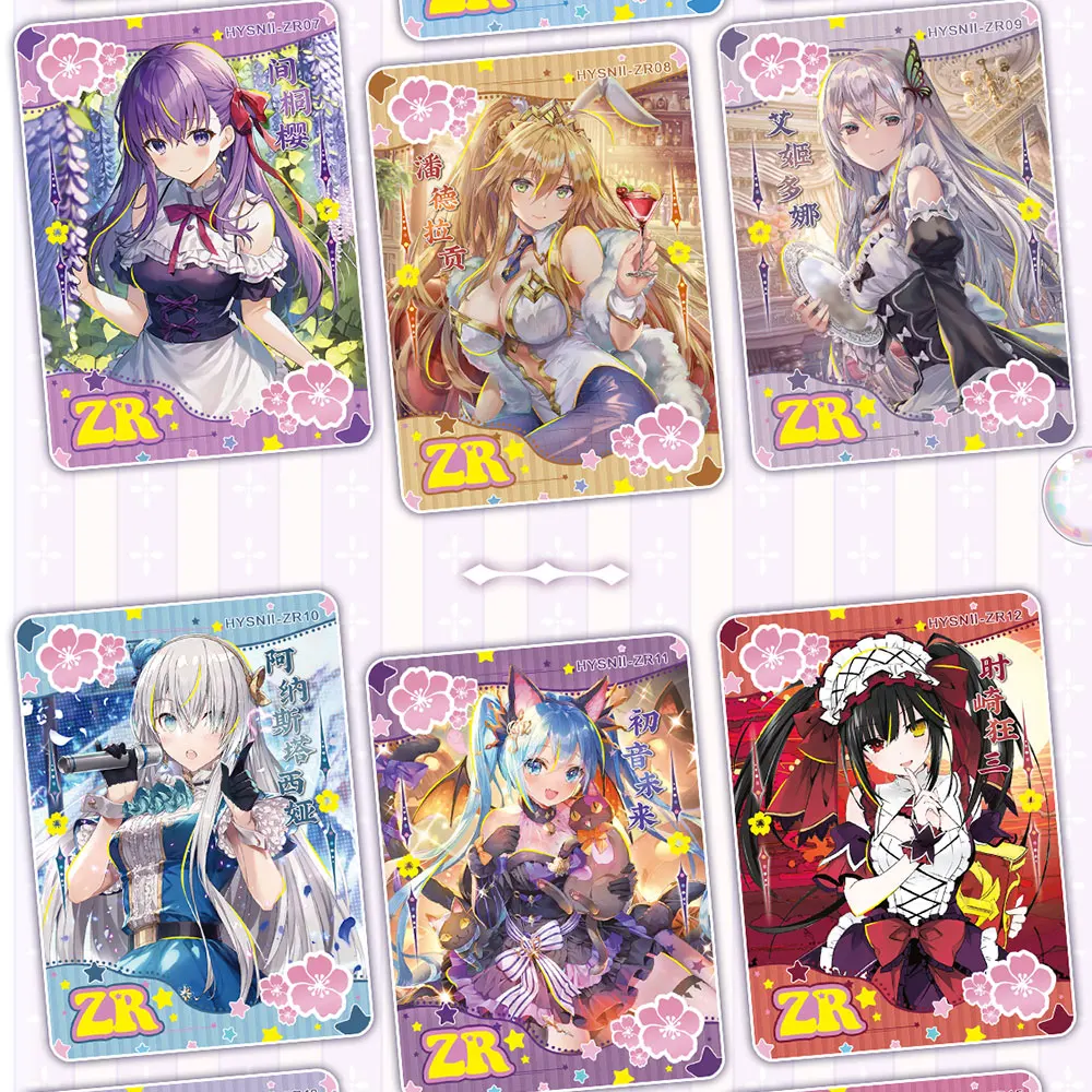 New Flower Girl 2 carte della dea carte della collezione Anime Hobby bellissime carte Bikini Suit Booster Box giocattolo per bambini regali di