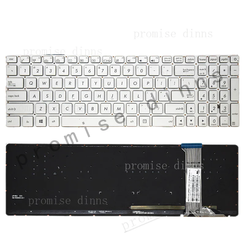 M  Laptop keyboard for ASUS N551Q/JK ZX50J ZX50V FX-PLUS G551JX/VW GL552 N552V US