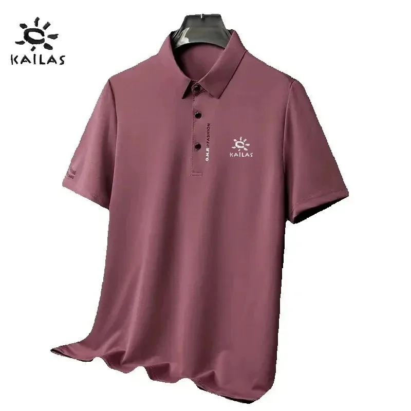 

KAILAS men's high-quality casual short sleeved polo shirt new summer trend fashionable comfortable breathable T-shirt top