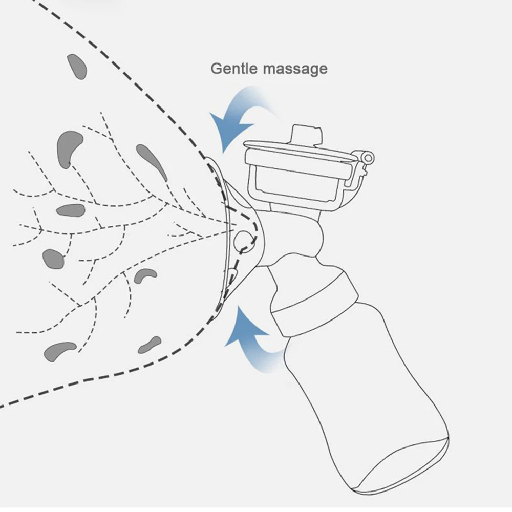 Elektryczne pompki do piersi cichy komfort ekstraktor mleka piersi kolektor butelka mleka ssanie bez BPA
