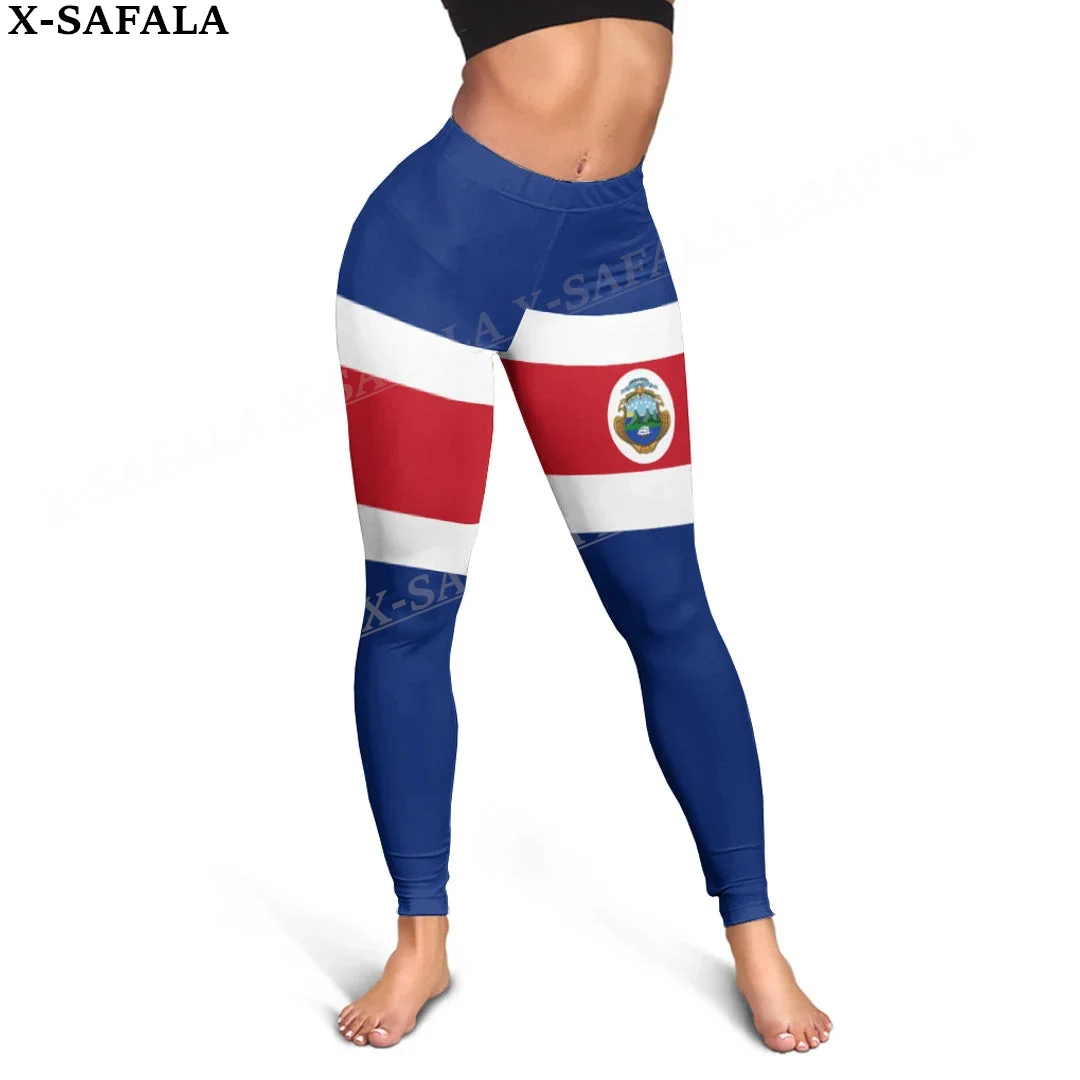 Costa Rica Herb Love Country Legginsy z nadrukiem 3D Kobiety Joga Dziewczyna Stretch GYM Slim High Waist Legging Summer Sports-2