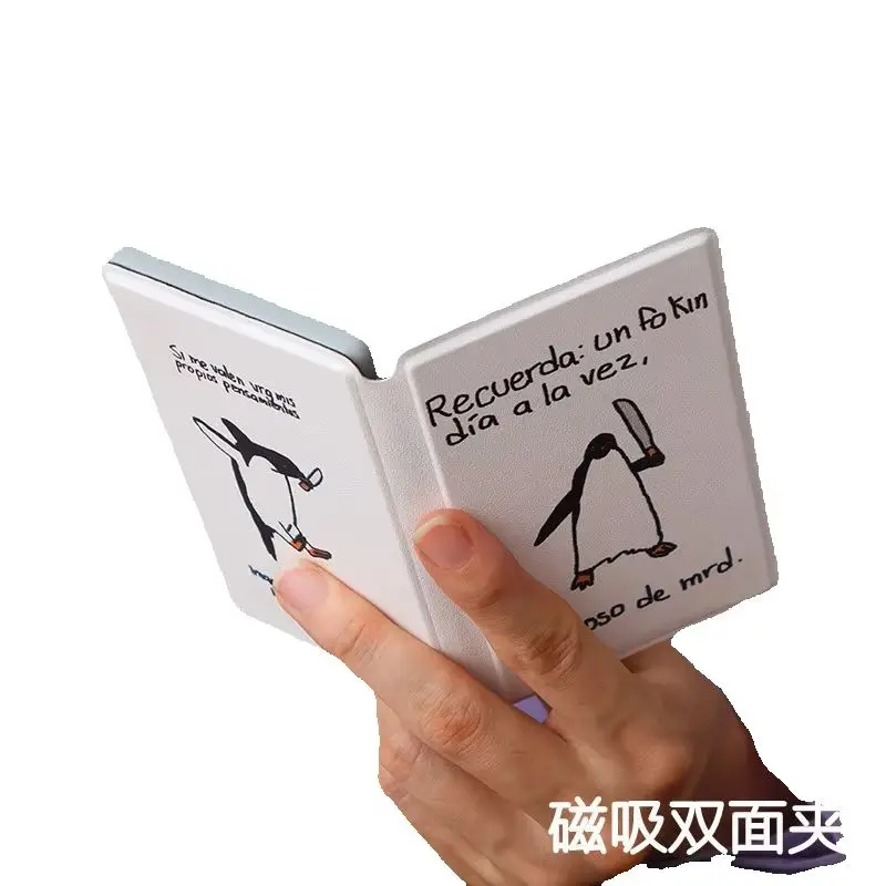 For XTEINK X4pro E-ink Reader Magnetic Flip Cover Protective Case Full Coverage Multiple Prints Detachable Reader Replace Shell