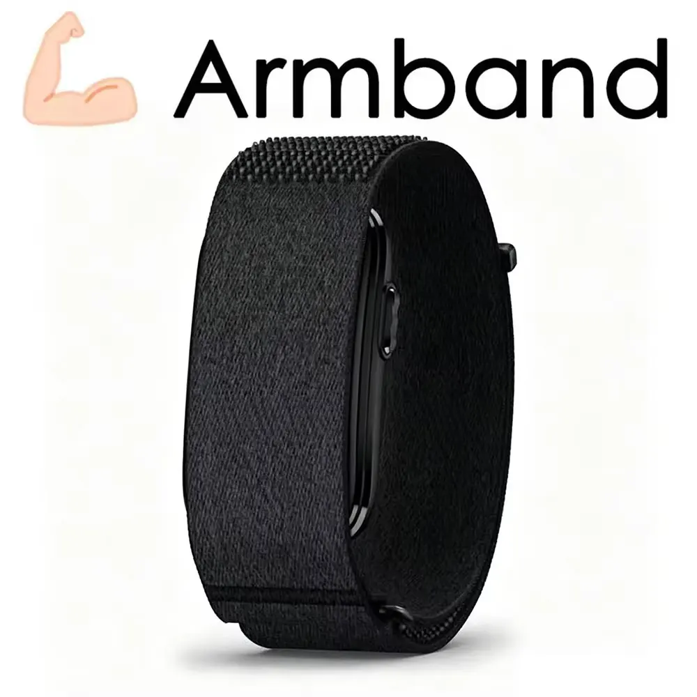 Atmungsaktives Nylon-Bizepsband Armband für Garmin CIRQA Smart Band, Verstellbares Sport-Armband für Garmin CIRQA Smart Band