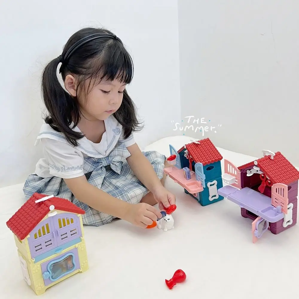 Children's Puppy Cat Scene Playing Supermarket Merchant Play House Interactive Cute Pretend New Year's Day