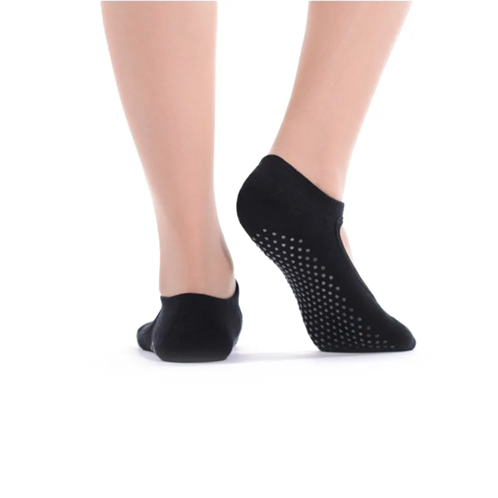 

2 пары носков для йоги из премиального хлопка с нескользящей подошвой, 3D гелевыми точками для улучшения баланса и стабильности, хлопковые носки для упражнений