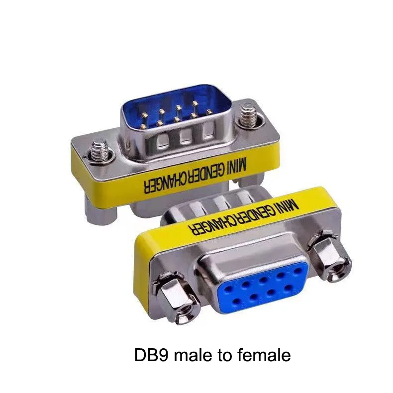 20PCS RS232 Gender Changer DB9 9pin Female to Male VGA Gender Changer Adapter Female to Female Wholesale 9pin