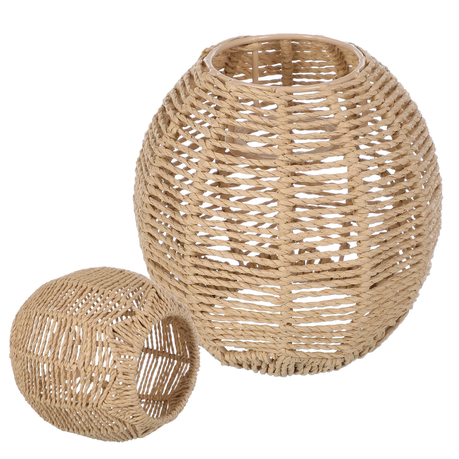 

Imitated Woven Chandelier Shade Modern Style Household Lampshade for Living Room Bedroom Decorative Lamp Cover Warm Atmosphere