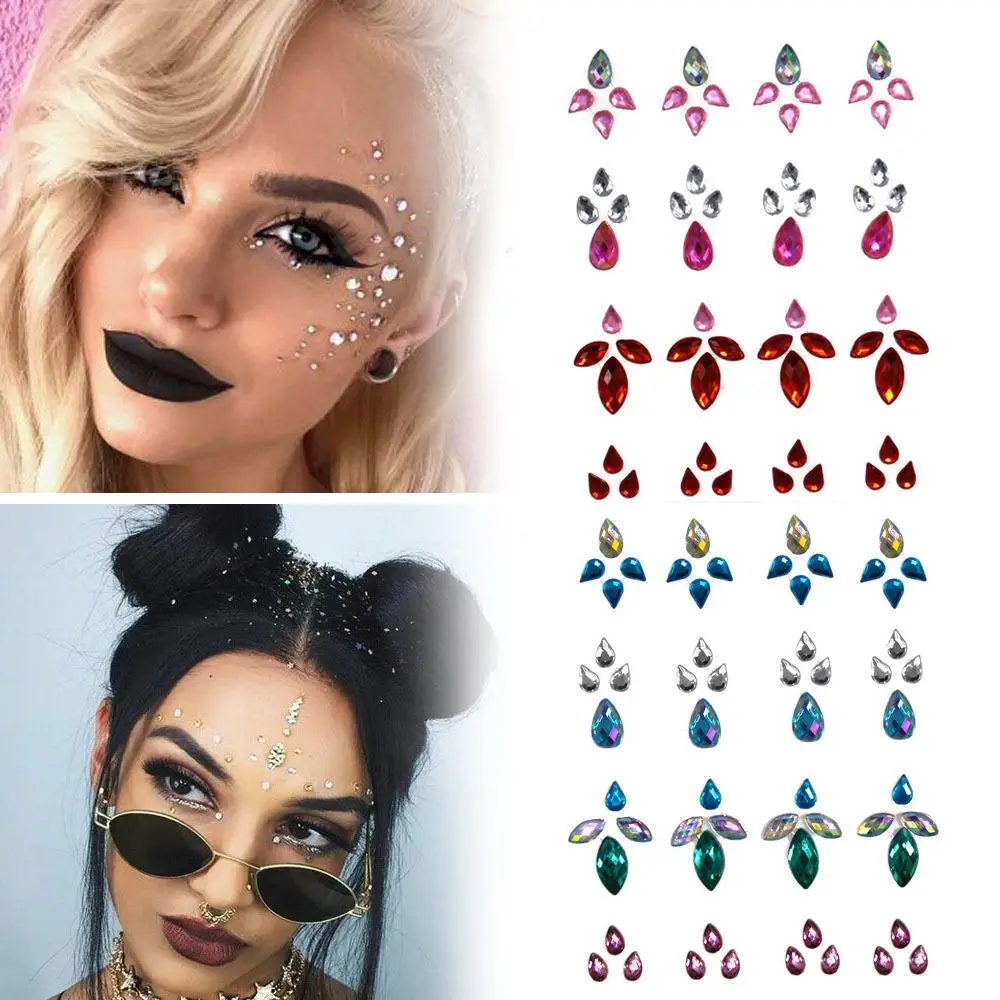 

Eyes Makeup Face Sticker Eyeshadow Eyeliner Makeup Temporary Tattoo Stickers Diamond