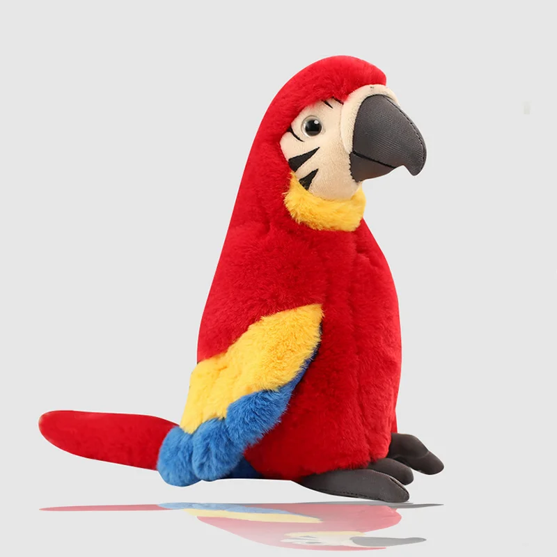 

25cm Beautiful Bird Parrot Animals Plush Toys Cute Cartoon Nice Parrot Stuffed Doll Home Decor Model Ornament Children's Gifts
