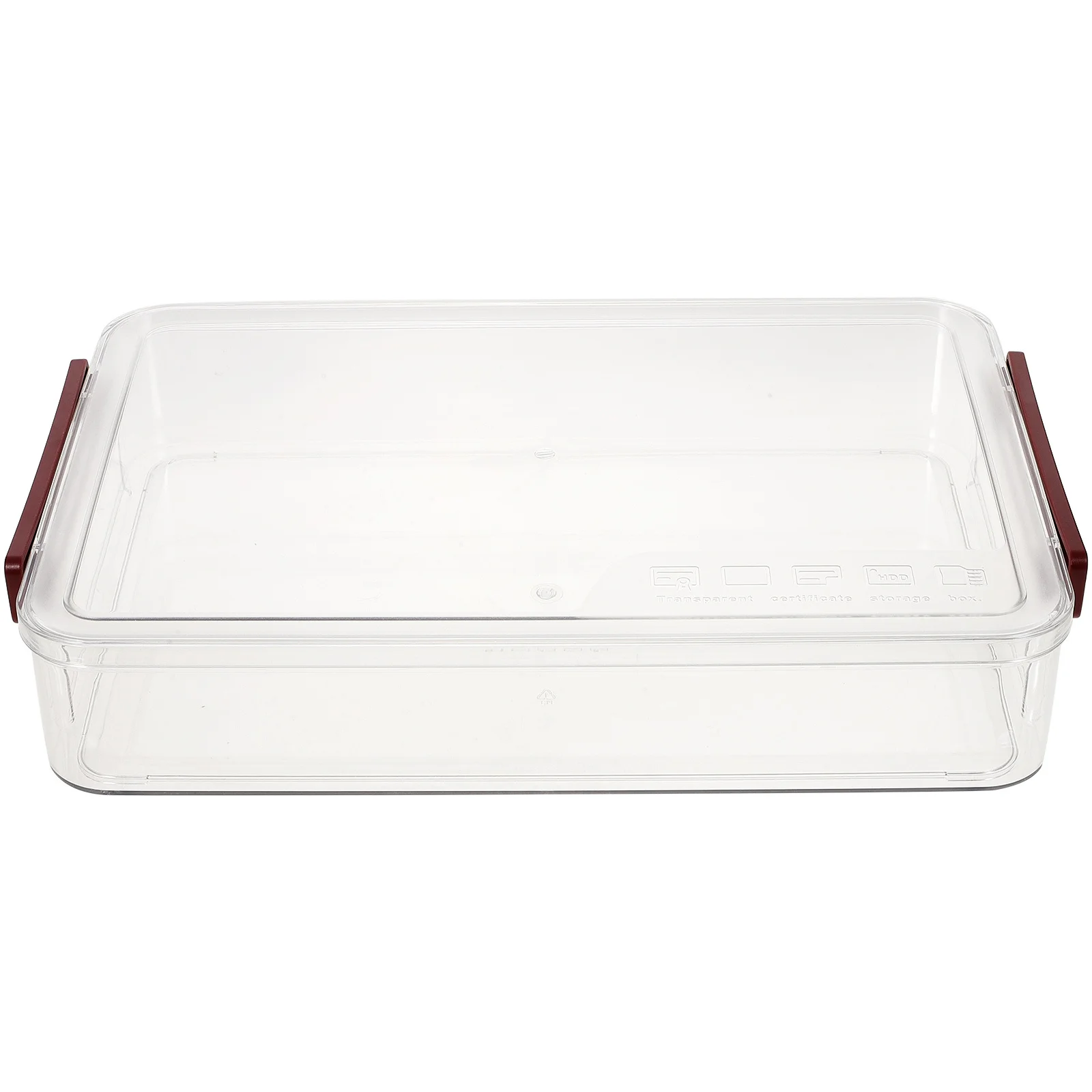 

File Box Transparent Pet Abs Stackable Document Storage Organizer For Office Clear File Box Home School Use