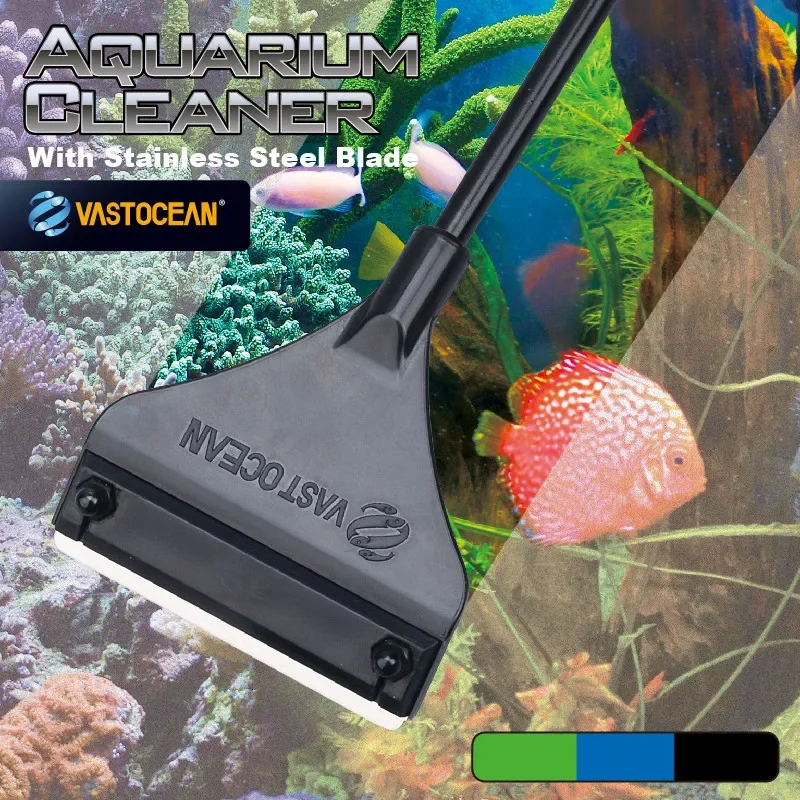 Vastocean Fish Tank Aluminum Magnesium Alloy Scraper Algae Removal Knife Algae Scraper Cleaning Tool Cleaning Tools