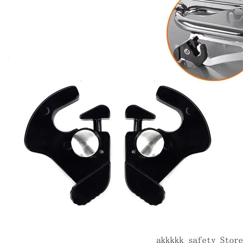 

XXFF 2Pcs Detachable Rotary Sissy Bar Rack Clips for Motorcycle External Modification