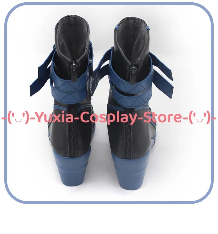 유샤이아코스프레! 루나 스노우 코스프레 신발 애니메이션 게임 캐릭터 소품 PU 가죽 부츠 할로윈 카니발 파티 의상