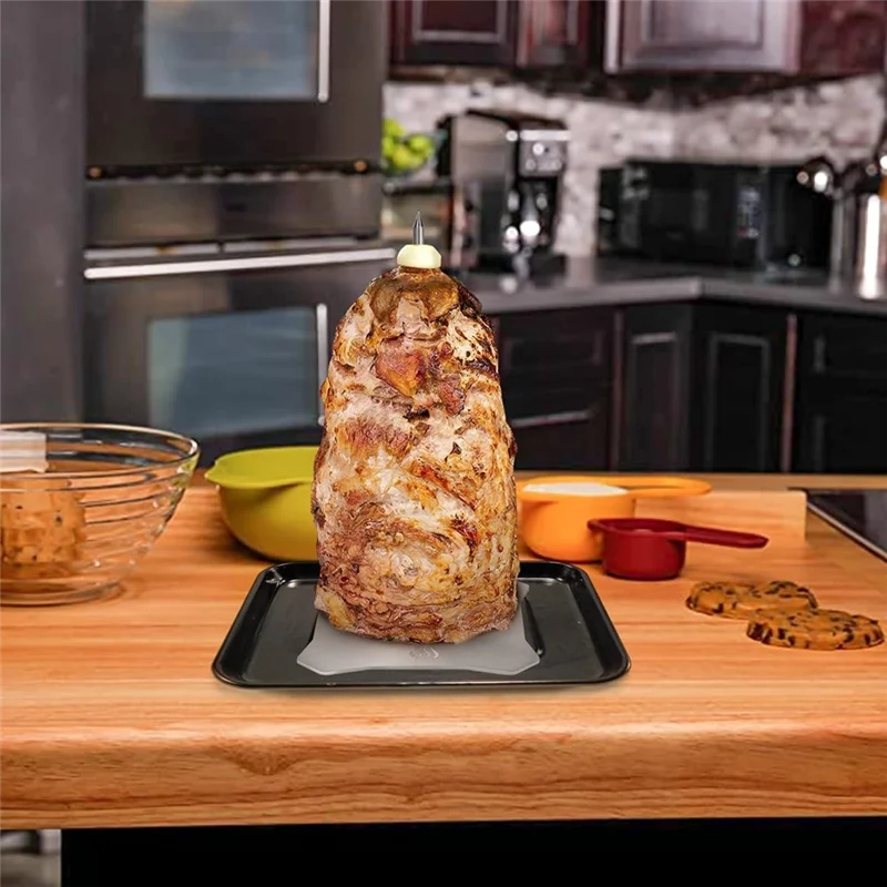 B38B-Stainless Steel Vertical Meat Spit BBQ Skewer Stand For Enjoyable Indoor And Outdoor Grilling Experiences