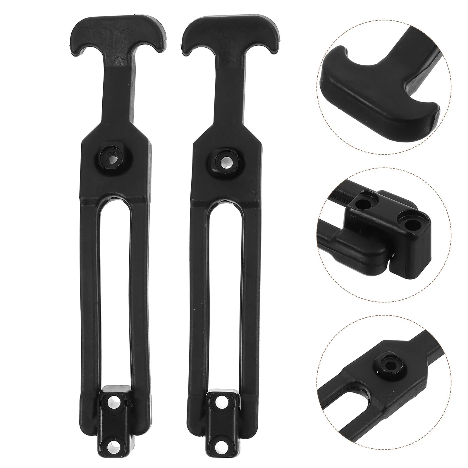 

2Pcs Flexible Rubber T-Handle Hasp Latches Elastic Draw Latches Shock Proof Toolbox Cooler Construction Machinery Covers