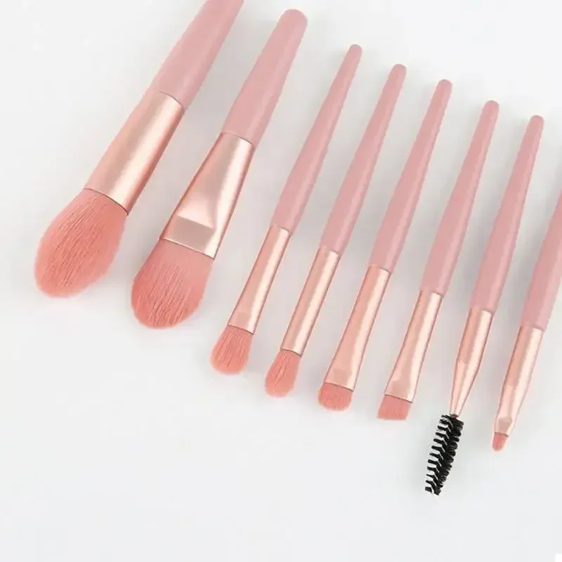 8 pçs/set Pincéis de Maquiagem Ferramentas Cosméticas Corretivo Blush Pó Solto Pincel Sombra de Olho Marcador Fundação Blending Brush