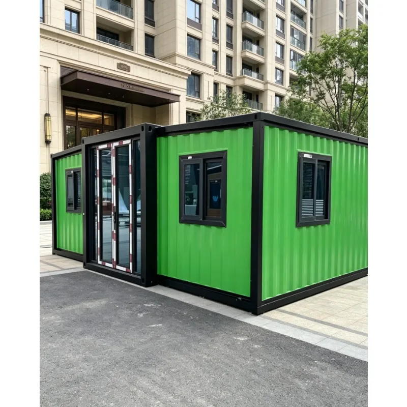 Restaurant 20ft 40ft Prefab Expandable Container House Steel Sandwich Panel Modular Home with Bathroom Quick Installation Custom