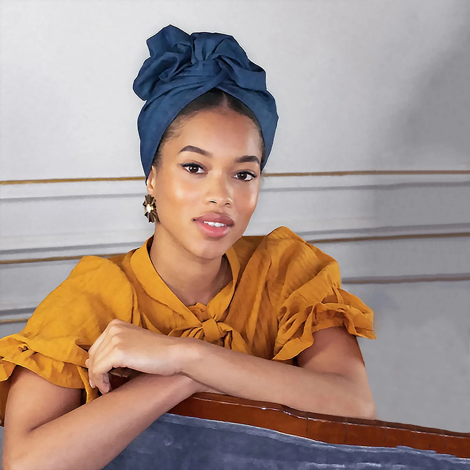 Turbante Twist Vintage francês para mulheres, bandana de algodão feminino, bandana, tampa de cabelo, estampa floral Lady Head Wraps, chapéu da moda, 2023