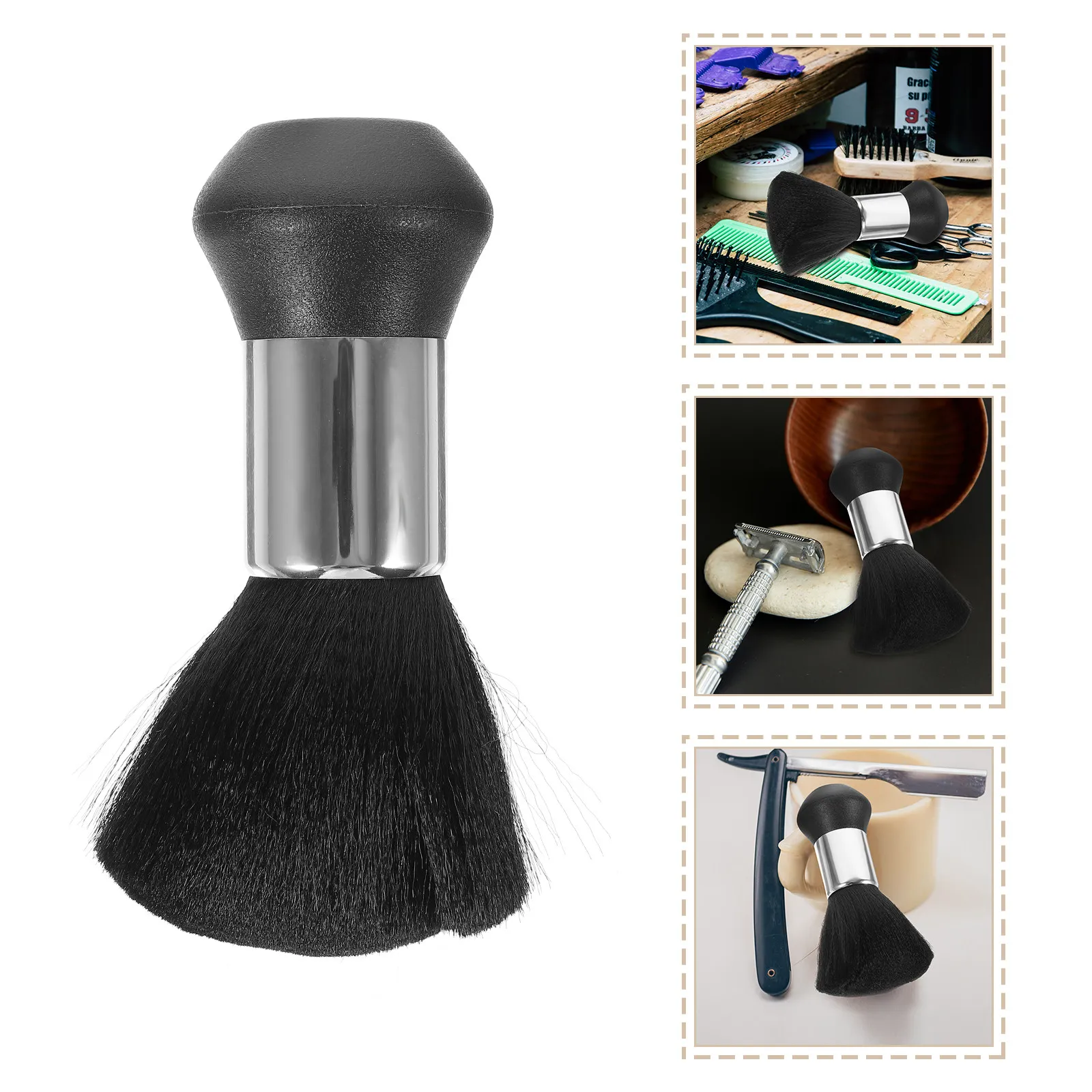 1Pcs Professional Neck Duster Brush Hair Cutting Kit Broken Hair Cleaning Brush Soft Bristle Salon Barber Home Use Hairdresser view 4