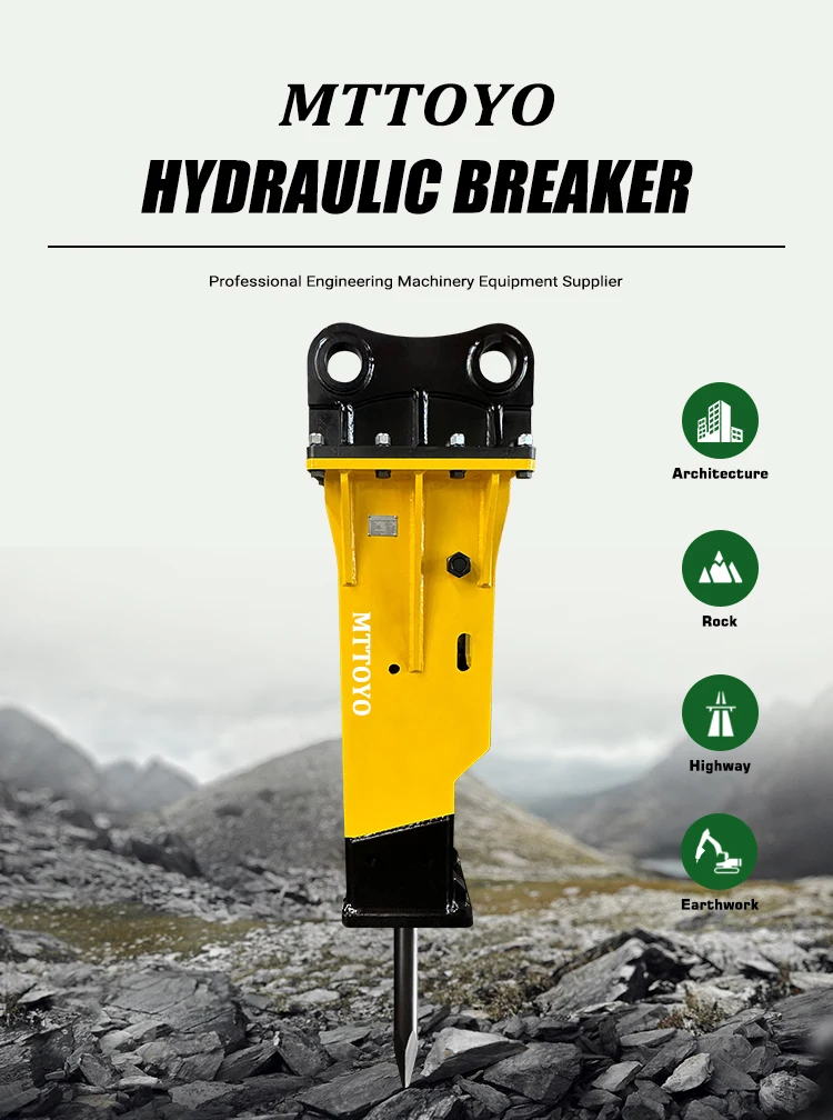 SB70 Tipo di scatola Prezzo di fabbrica Tipo aperto Martello interruttore idraulico da roccia Tipo superiore interruttori da roccia per escavatore minipala