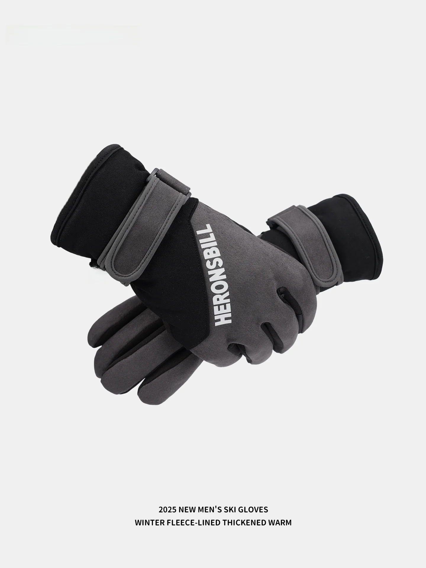 Thickened Suede Skiing Gloves for Men And Women Winter Cycling  Vehicle Warm Windproof Cold Proof Northeast Touchscreen
