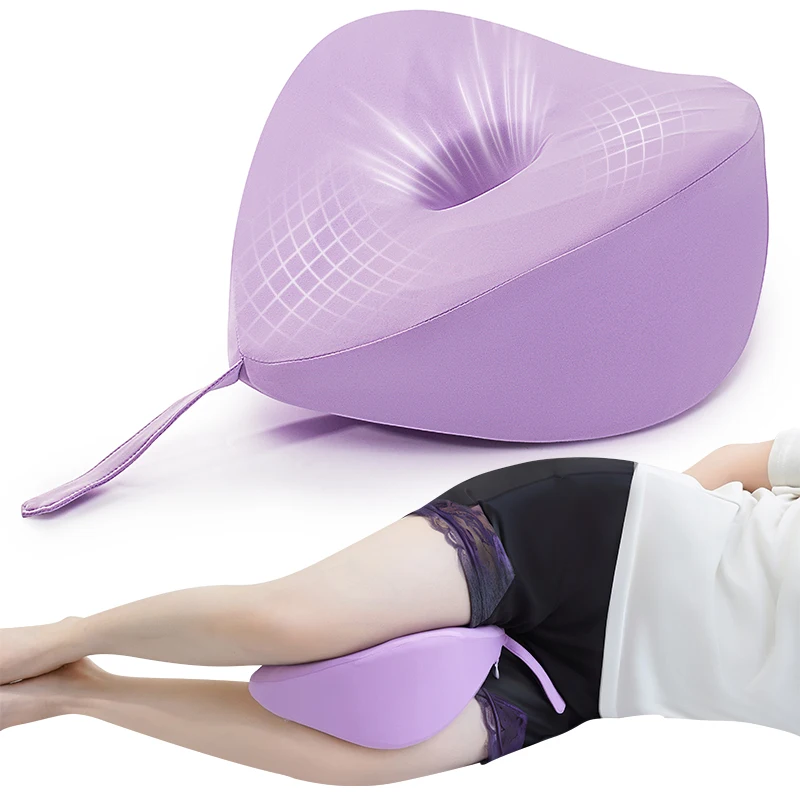 Mini Knee Pillow for Side Sleepers, Memory Foam Leg Pillow, Between Legs Pillow for Relief Sciatica Hip Lower Back Pain