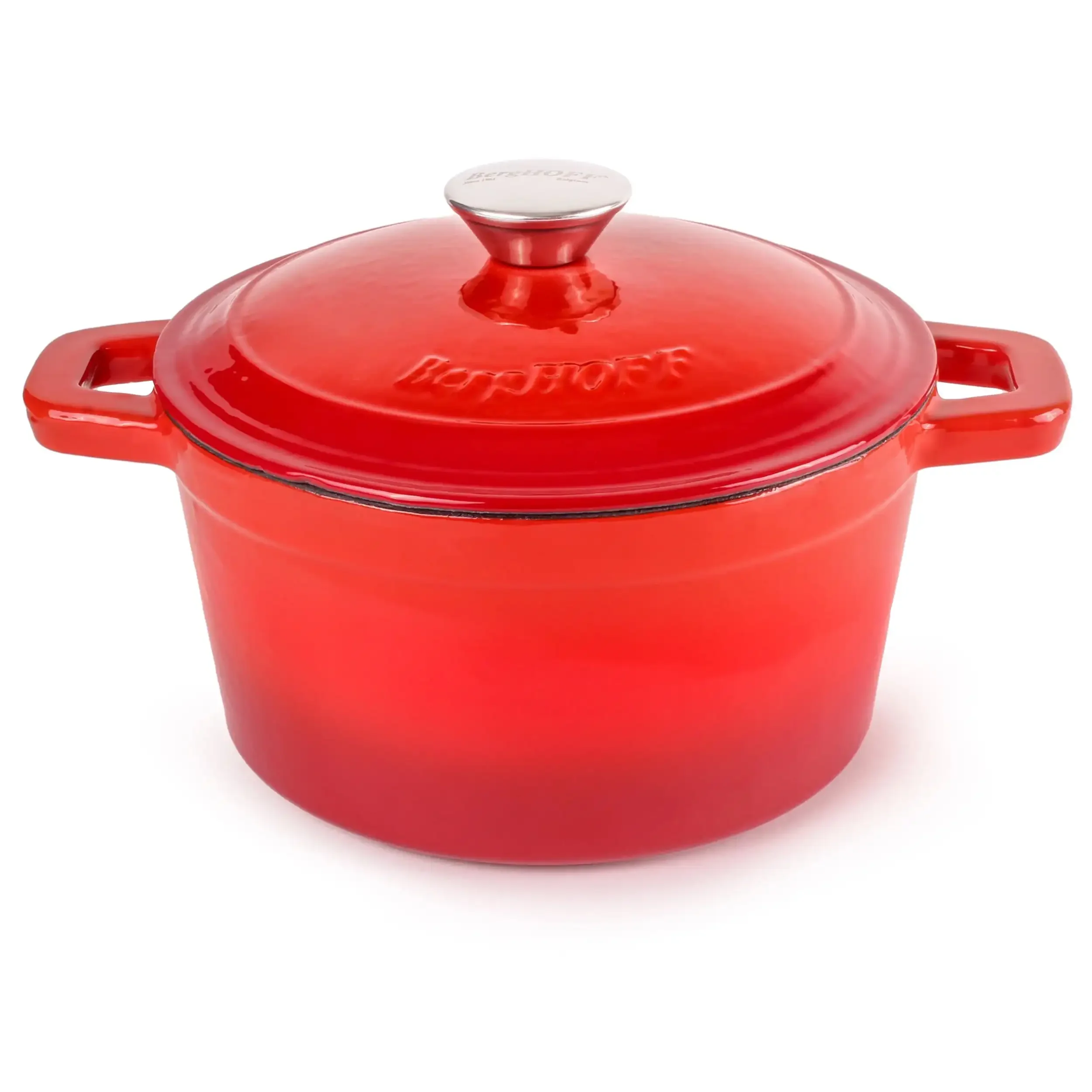 

3qt Cast Iron Round Cov Dutch Oven, Red