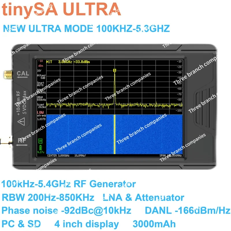 100K-5.3GHz Hand Held TinyAnalyzer With Battery   4