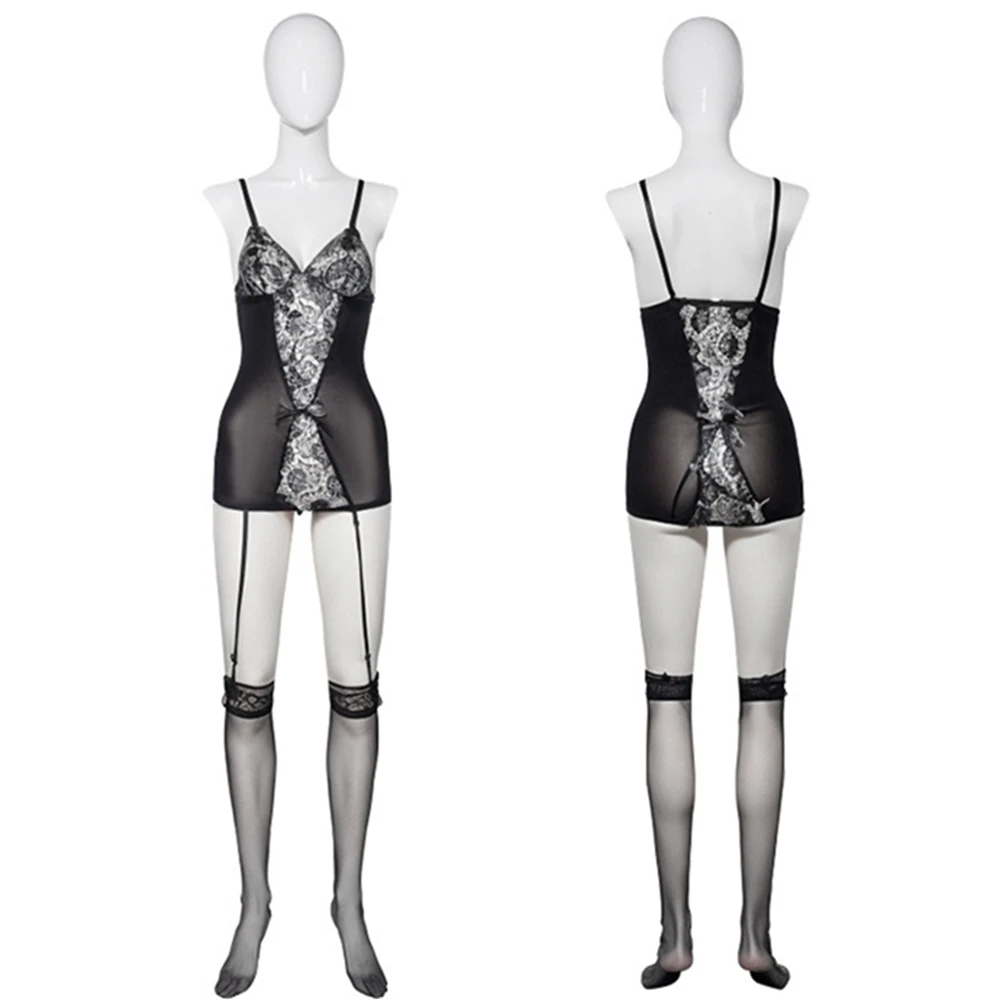 مثير الملابس الداخلية ارتداءها الحرير الجوف خارج ارتداءها الملابس الداخلية النسائية المثيرة مفتوحة المنشعب الجوارب إغراء جوارب الجسم الحميمة