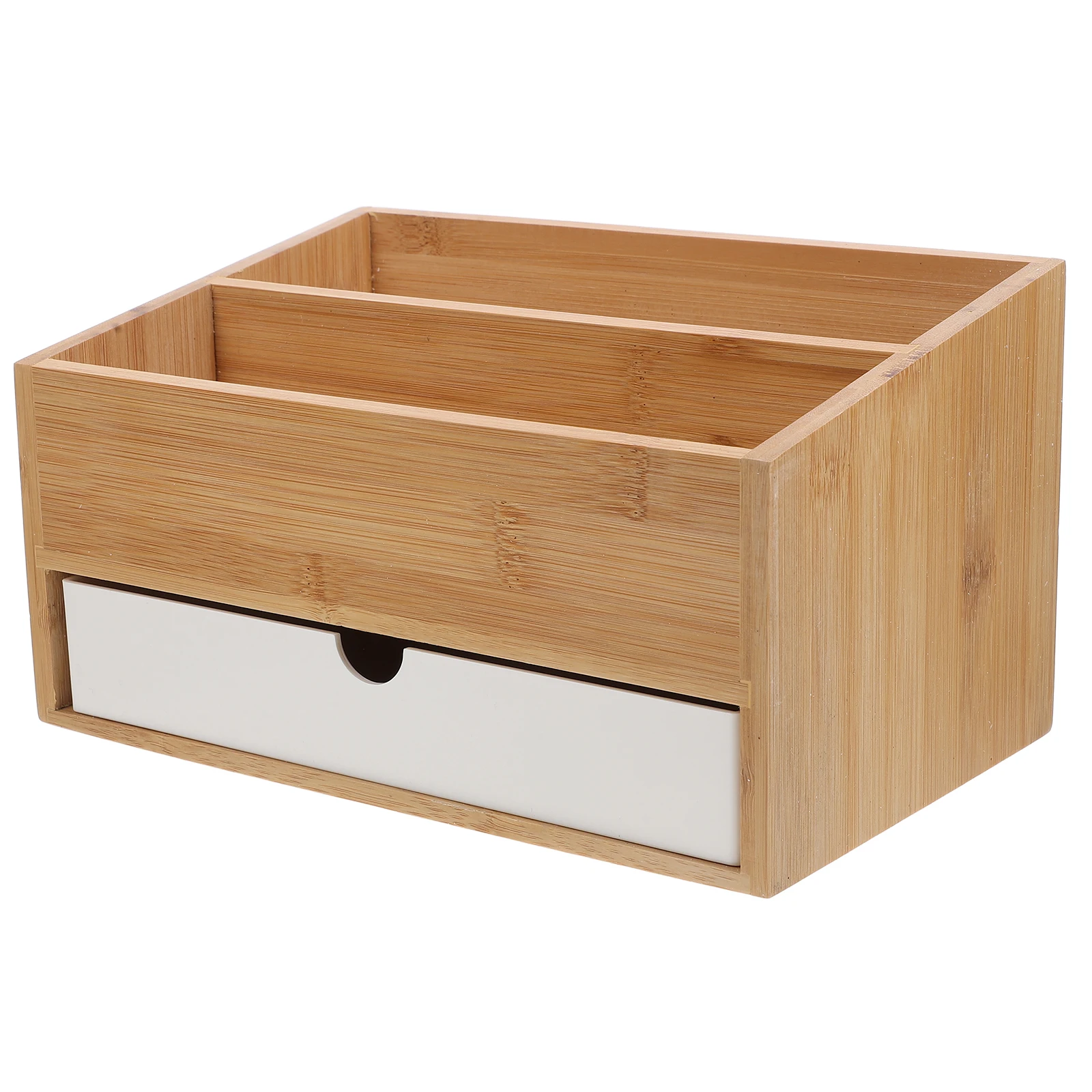 

Bamboo Desk ganizer Small Drawer Storage Box for Desk Office Classroom Bathroom Counter Stationery Storage Solution Desktop