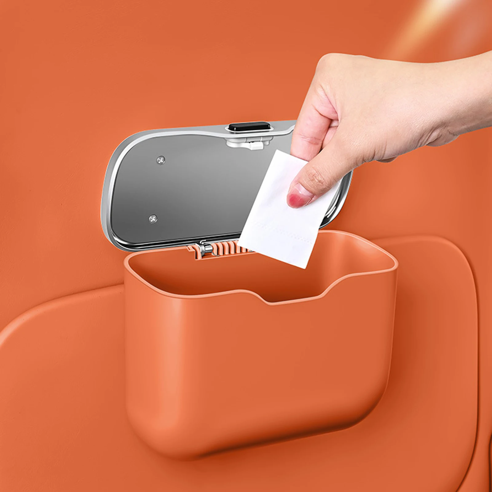 

Car Hanging Trash Can Storage Bag Multi Functional Organizer Clip On Car Seat Gap Bin For Vehicle Interior