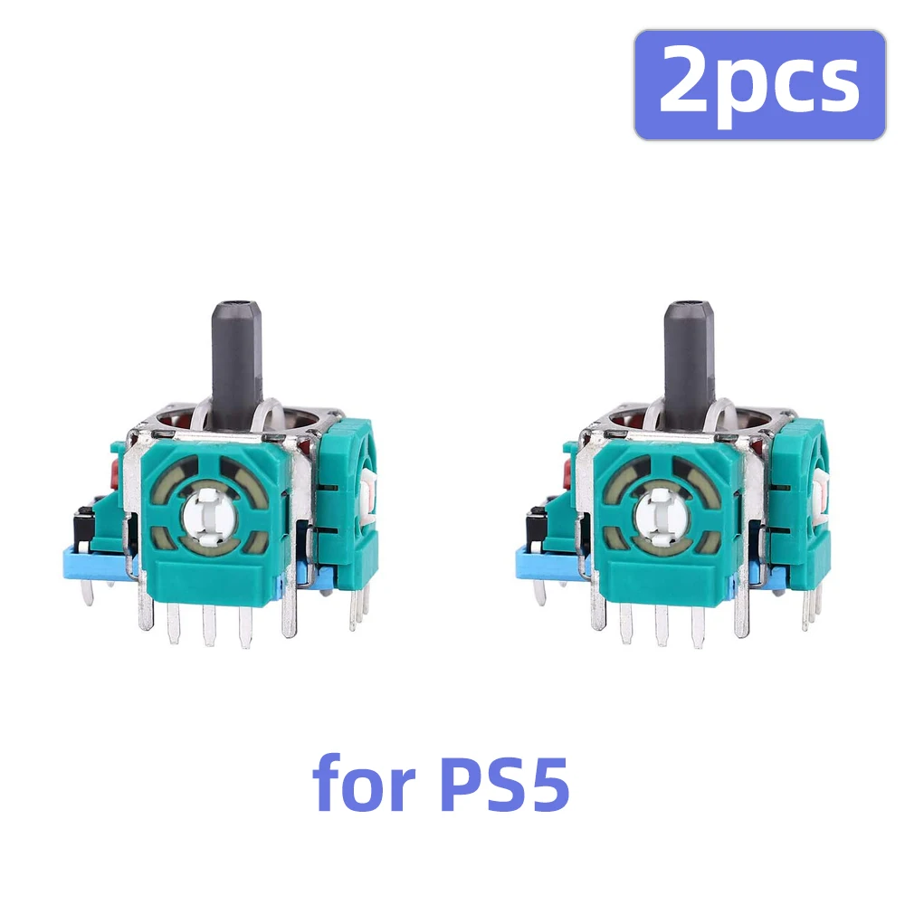 2 قطعة استبدال عصا التحكم التناظرية ثلاثية الأبعاد ل PS5/PS4/Switch Pro/Xbox One/Series تحكم ThumbStick إصلاح أجزاء الملحقات