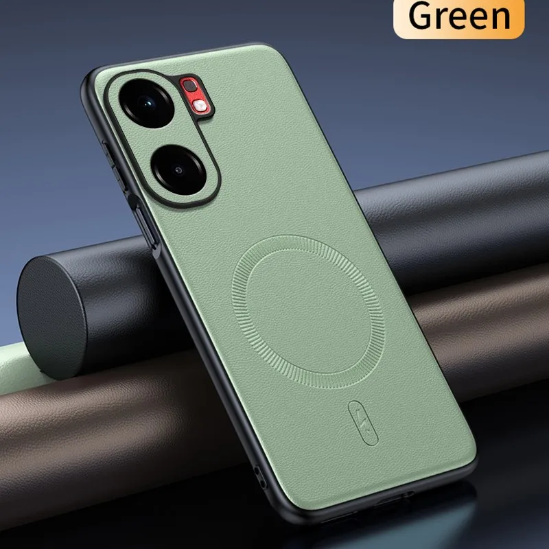 For IQOO Neo 9 Case Magnetic Leather Shield Cover For VIVO IQOO Neo 9 Anti-Fingerprint Non-Slip PC+TPU