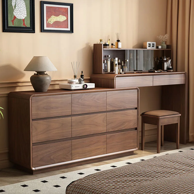 

Storage Drawers Dressing Table Bedroom Makeup Mirror Desk Chair Cabinet Vanity Table Luxury Vestidores Lounge Suite Furniture
