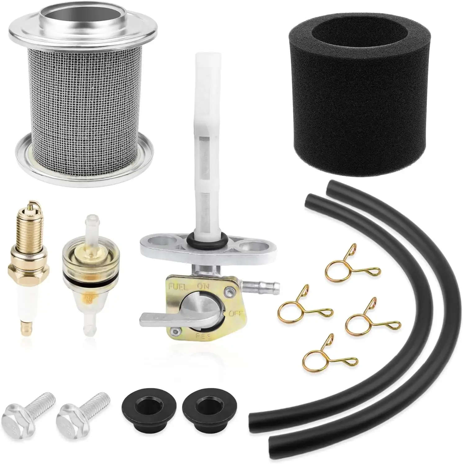 

17212-KJ2-003 Air Filter + 16950-GN1-871 Fuel Petcock Valve for Honda CRF100F XR80R/XR100R (1985-2003, 2004-2009/2011-2013)