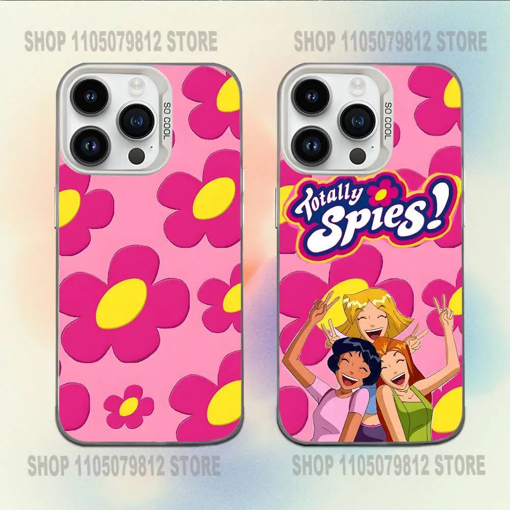 

Phone Case For iPhone 16,15,14,13,12,11,Mini,Pro,E,MAX Totally Spies White Candy Matte Shockproof Cover