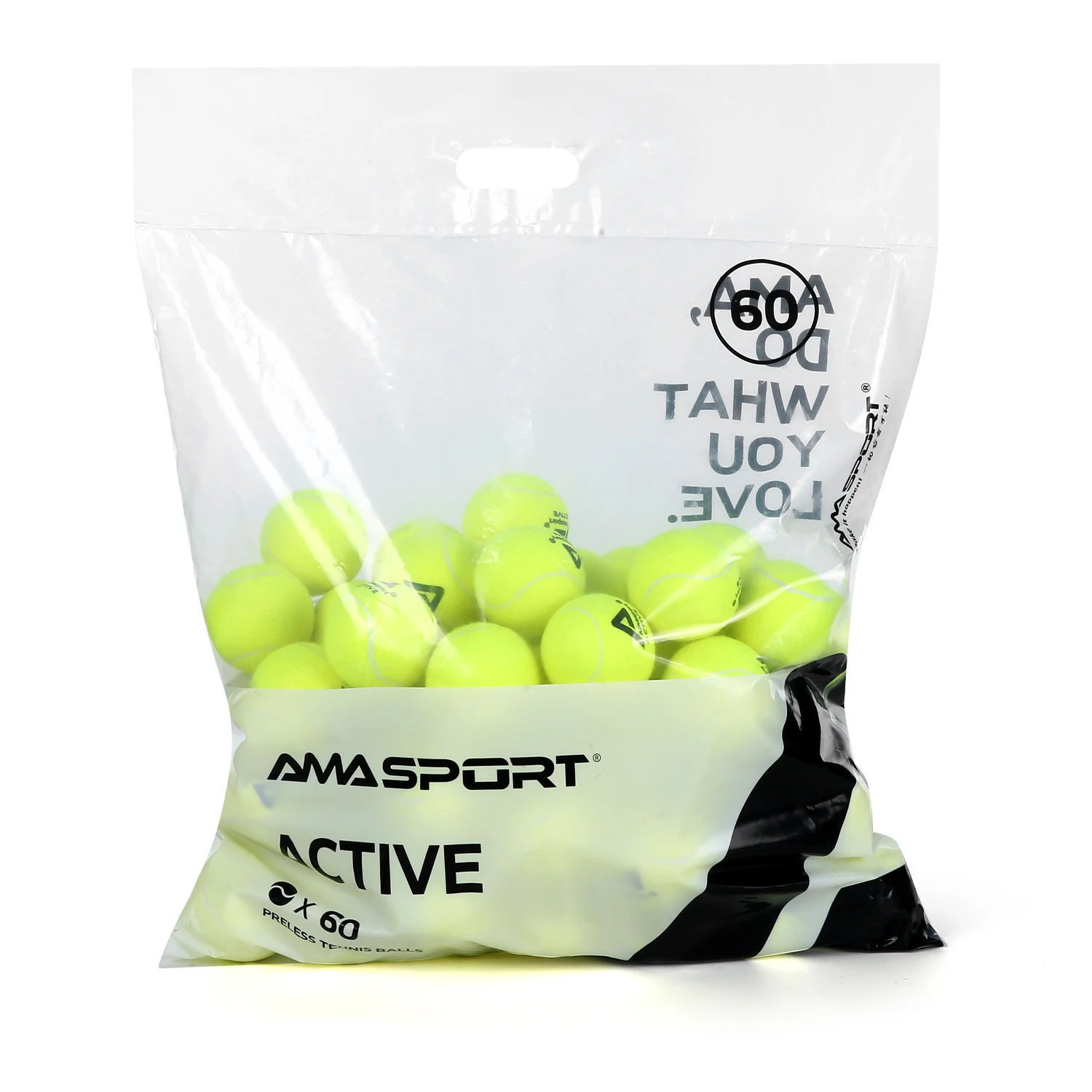 AMASPORT Pressureless Training Tennis Balls 6/12/24/36pcs High Bounce Easy to Control Training Exercise Tennis Ball for Beginner