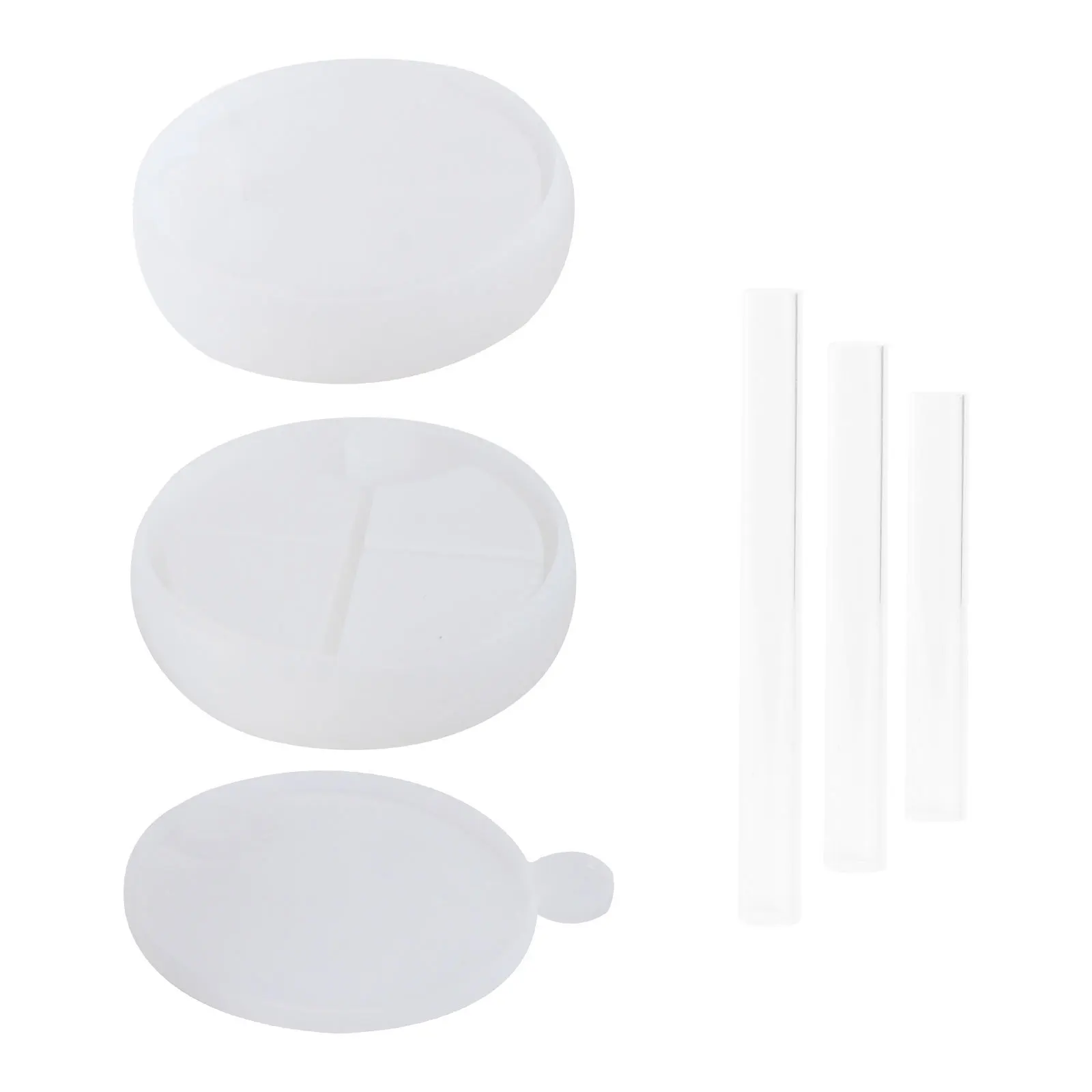 

6 шт., набор форм для силиконовой эпоксидной смолы, гибкая шкатулка для драгоценностей, формы для литья, легко снимается, многоразовые аксессуары для рукоделия «сделай сам»