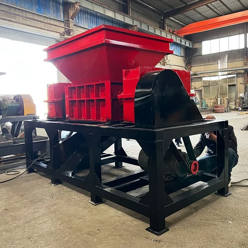 Band Shredder Plant Afval Band Recycling Metalen Schroot Shredder Machine Zware Schroot Metaal Plastic Crusher Shredder Machine